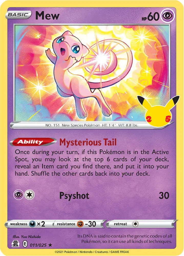 Mew (011/025) [Celebrations: 25th Anniversary] - Pokemon Single