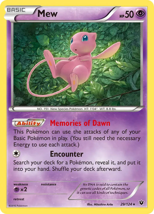 Mew (29/124) [XY: Fates Collide] - Pokemon Single