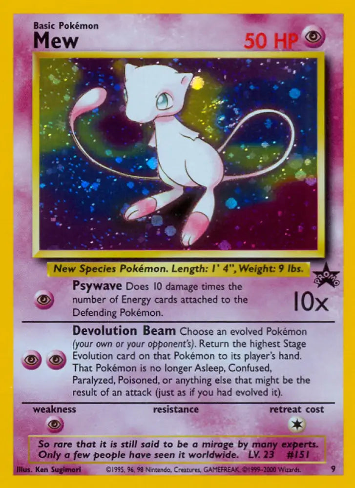 Mew (9) [Wizards of the Coast: Black Star Promos] - Pokemon Single