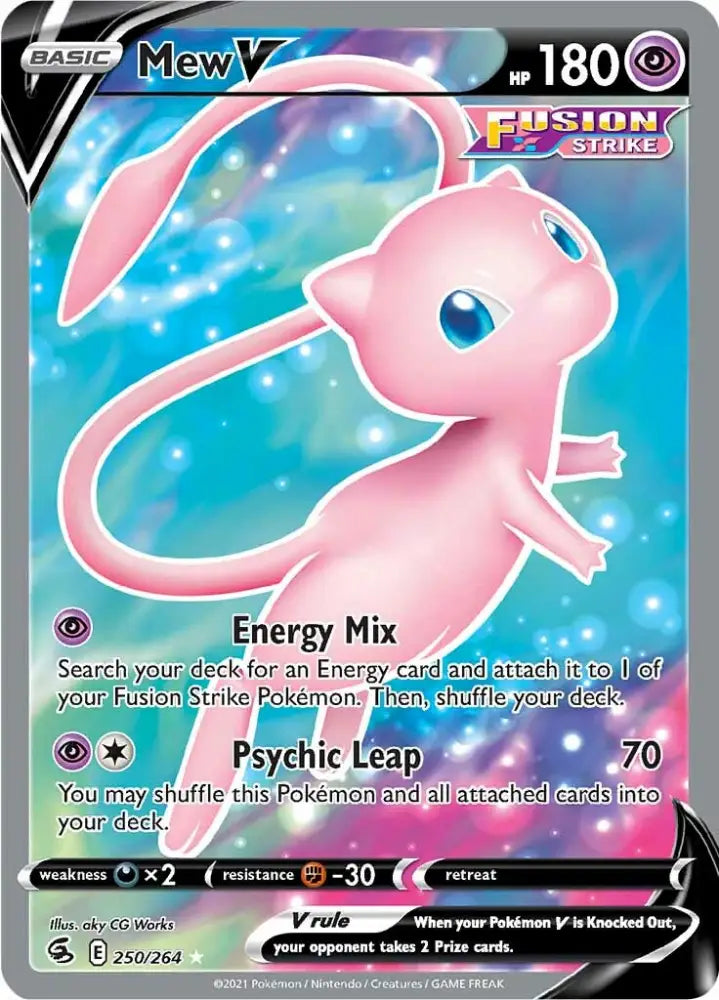 Mew V (250/264) [Sword & Shield: Fusion Strike] - Pokemon Single