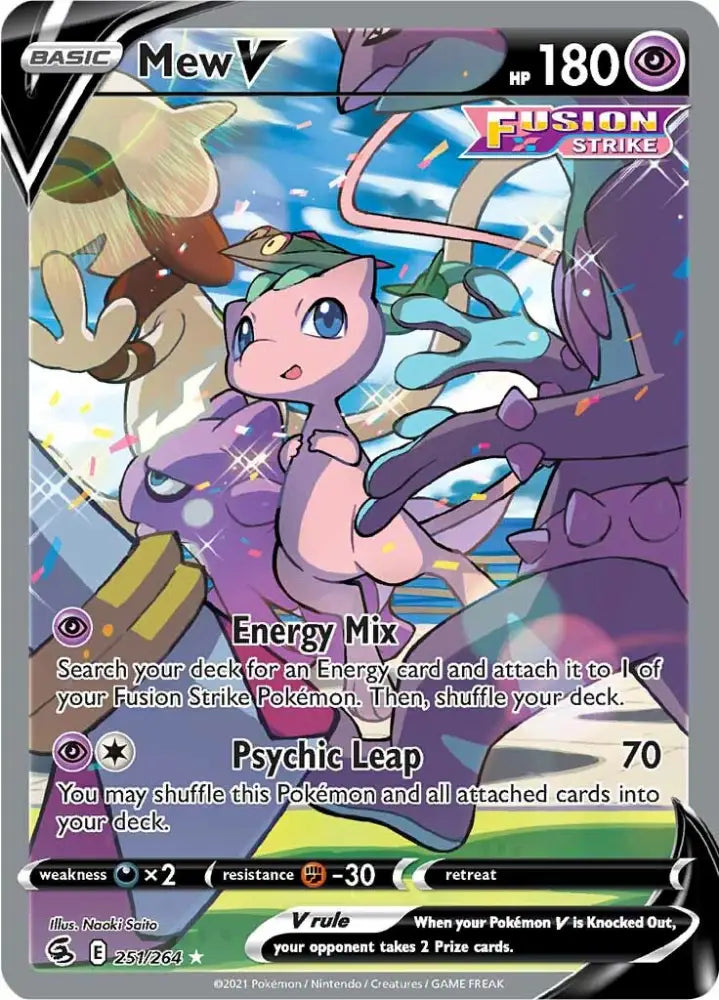 Mew V (251/264) [Sword & Shield: Fusion Strike] - Pokemon Single