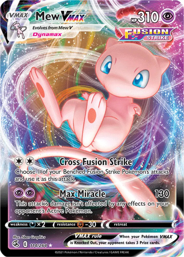 Mew VMAX (114/264) [Sword & Shield: Fusion Strike] - Pokemon Single