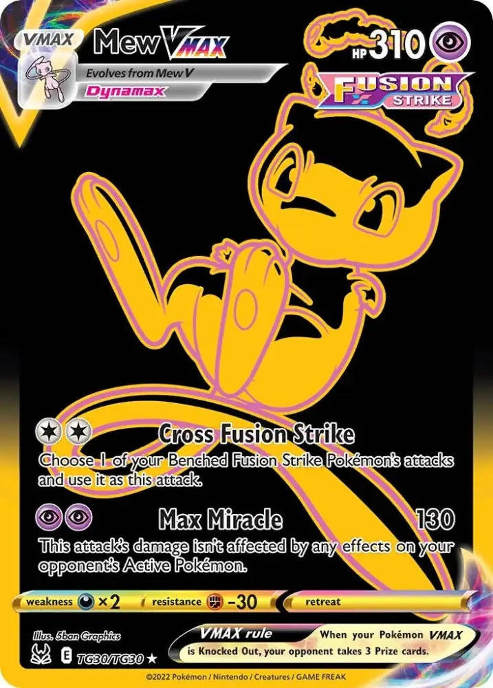 Mew VMAX (TG30/TG30) [Sword & Shield: Lost Origin] - Pokemon Single