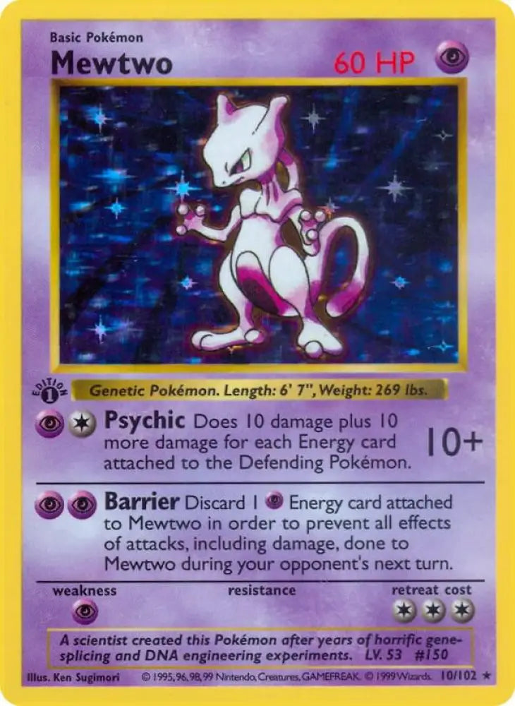 Mewtwo (010/102) [Base Set Shadowless (1st Edition)]