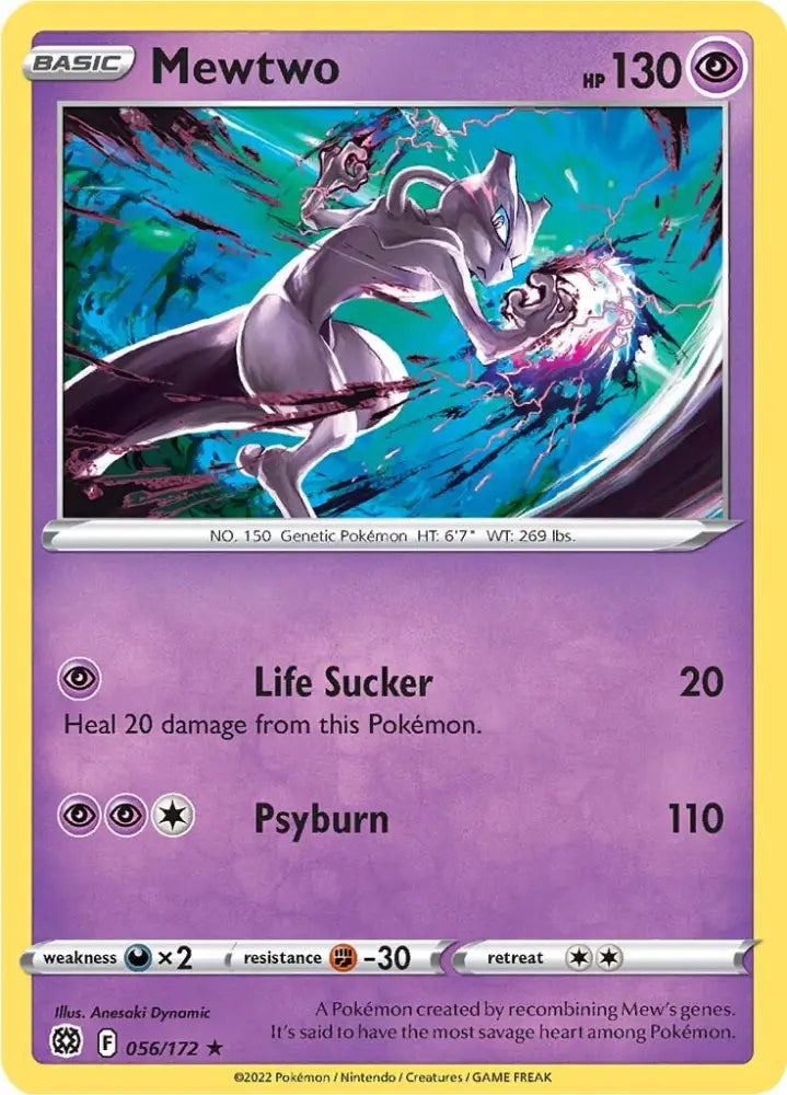 Mewtwo (056/172) [Sword & Shield: Brilliant Stars] - Pokemon Single