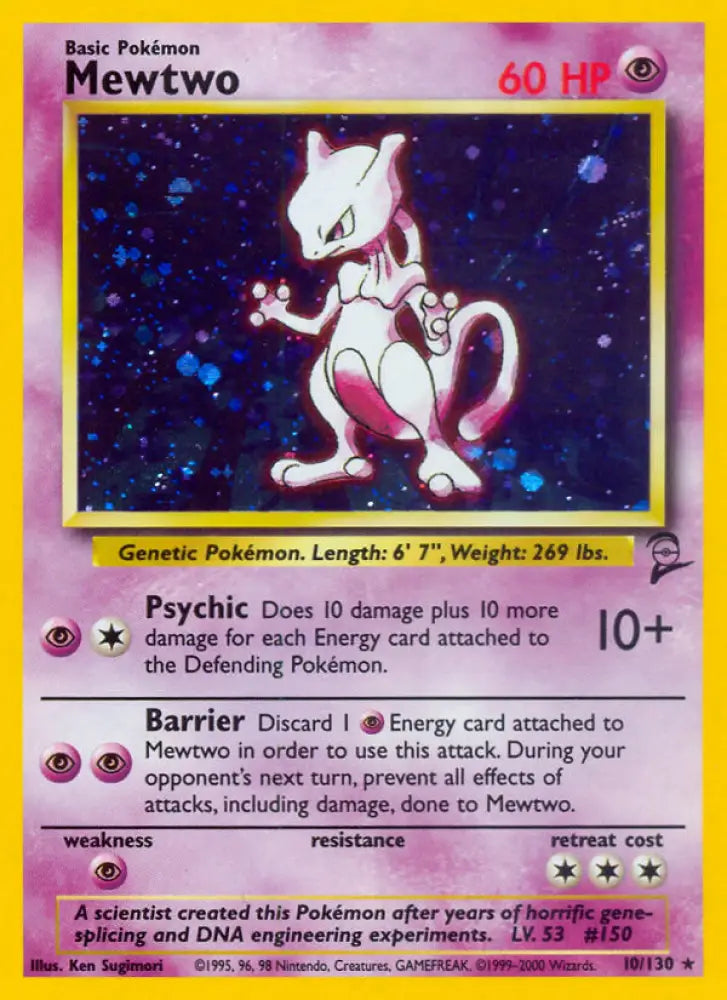 Mewtwo (10/130) [Base Set 2] - Pokemon Single