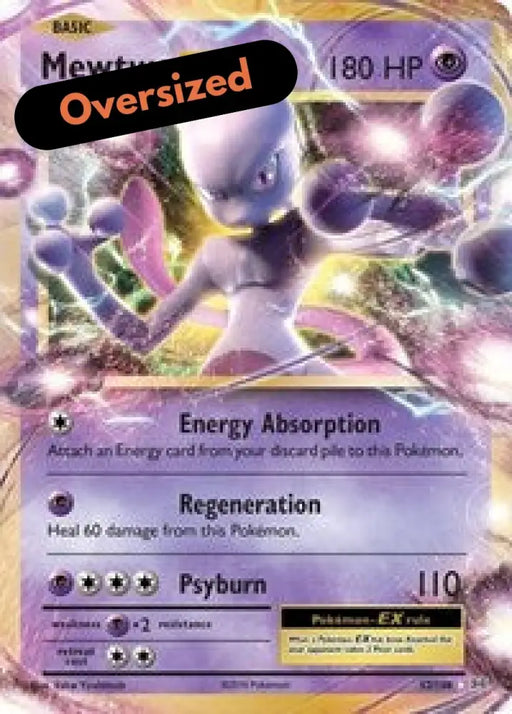 Mewtwo EX (52/108) (Jumbo Card) [XY: Evolutions] - Pokemon Single