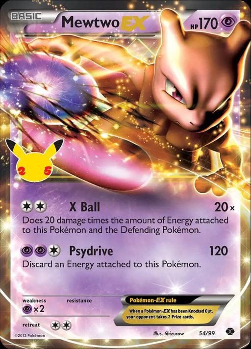 Mewtwo EX (54/99) [Celebrations: 25th Anniversary - Classic Collection] - Pokemon Single