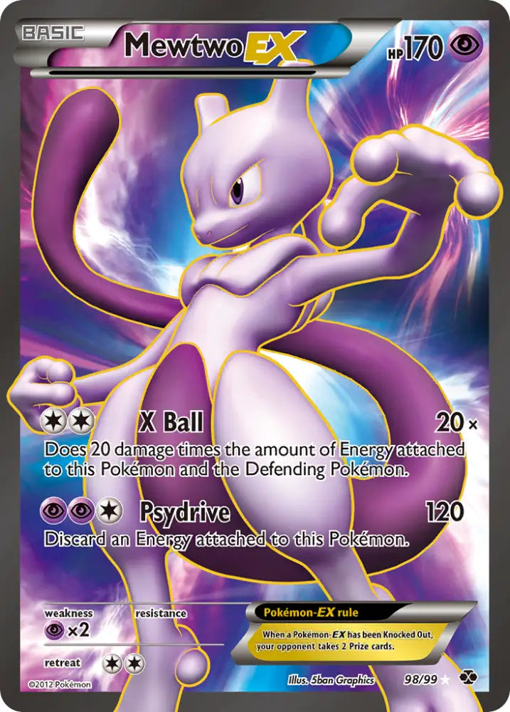 Mewtwo EX (98/99) [Black & White: Next Destinies] - Pokemon Single