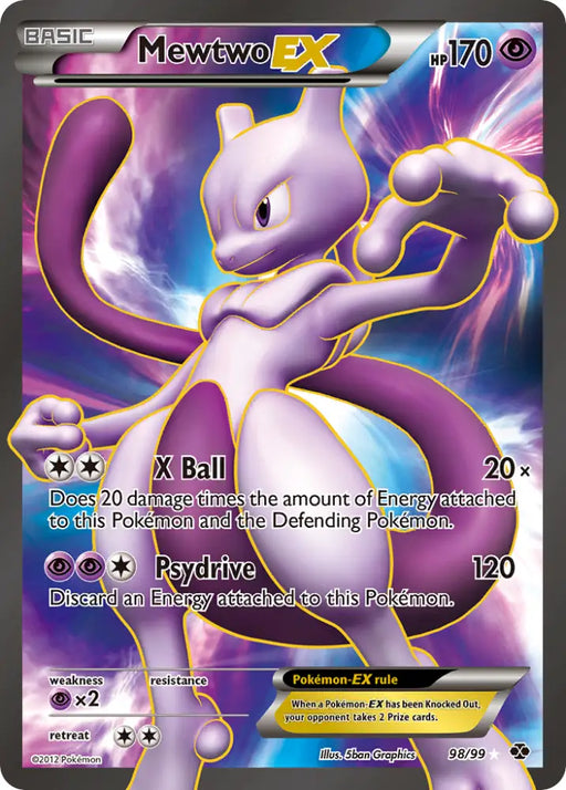 Mewtwo EX (98/99) [Black & White: Next Destinies] - Pokemon Single
