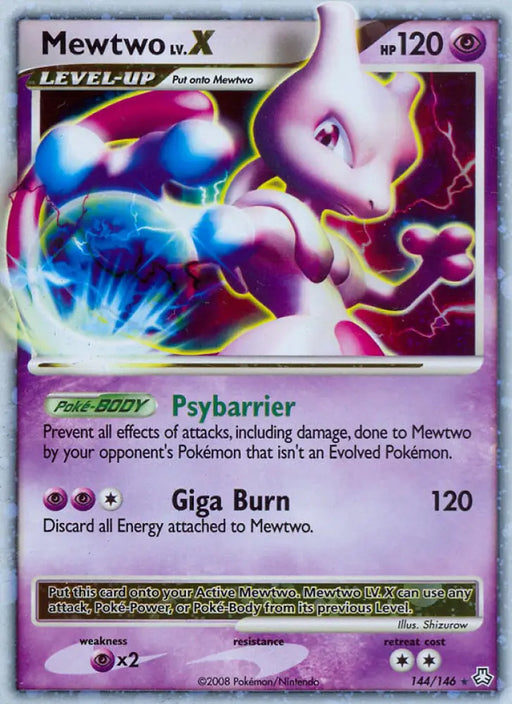 Mewtwo LV.X (144/146) [Diamond & Pearl: Legends Awakened] - Pokemon Single