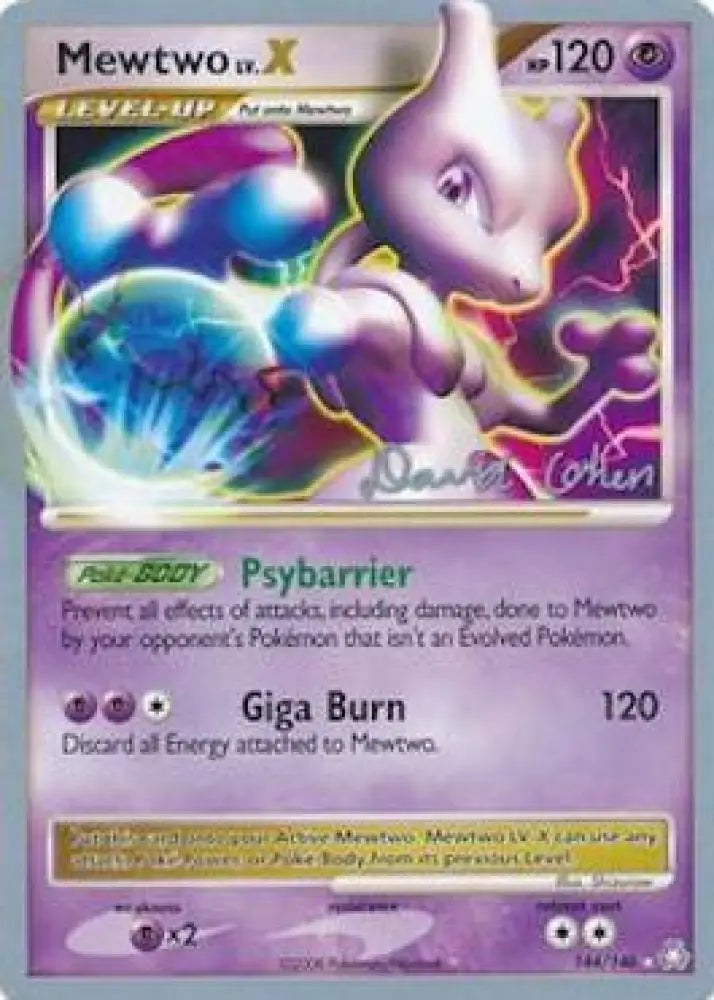 Mewtwo LV.X (144/146) (Stallgon - David Cohen) [World Championships 2009] - Pokemon Single