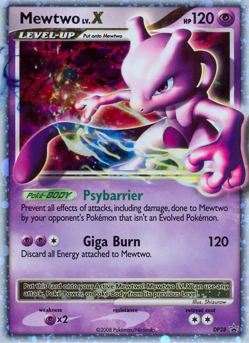 Mewtwo LV.X (DP28) [Diamond & Pearl: Black Star Promos] - Pokemon Single