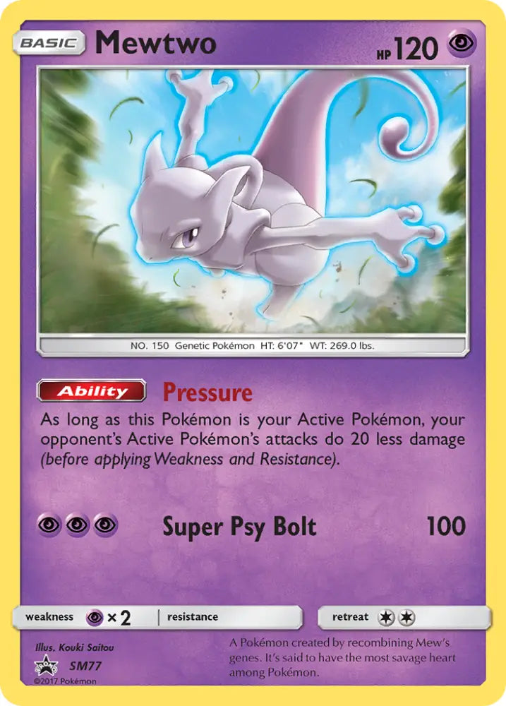 Mewtwo (SM77) [Sun & Moon: Black Star Promos] - Pokemon Single