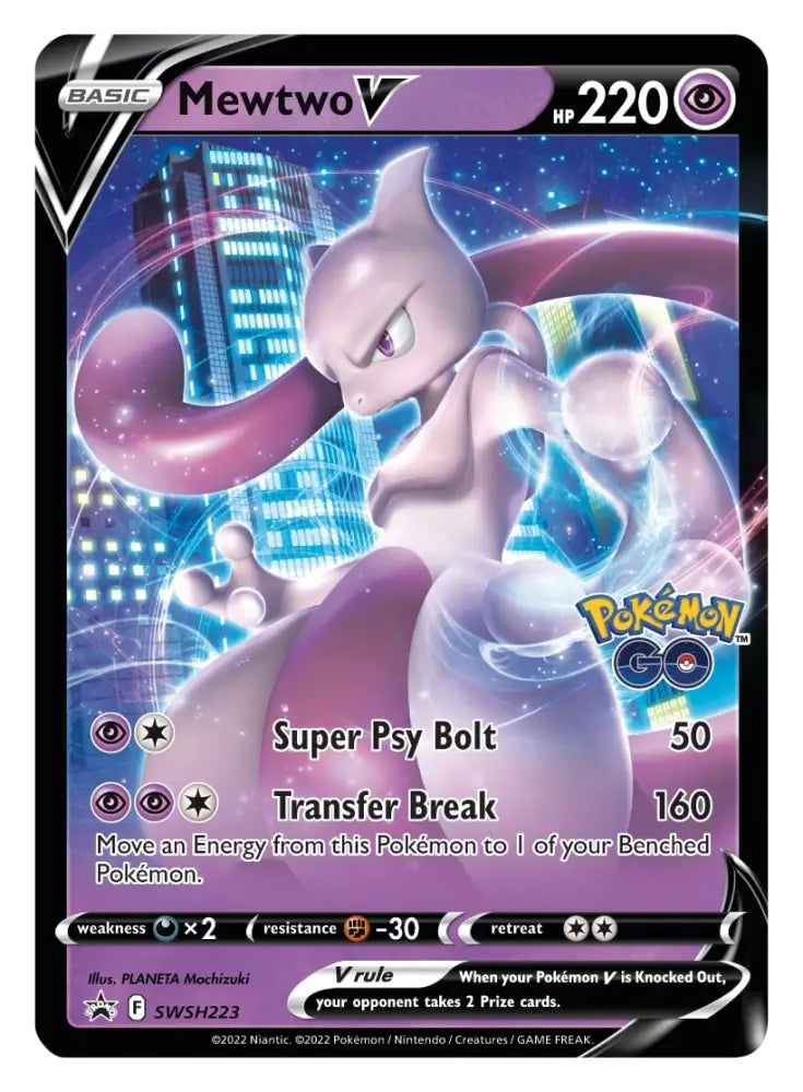 Mewtwo V (SWSH223) [Sword & Shield: Black Star Promos] - Pokemon Single