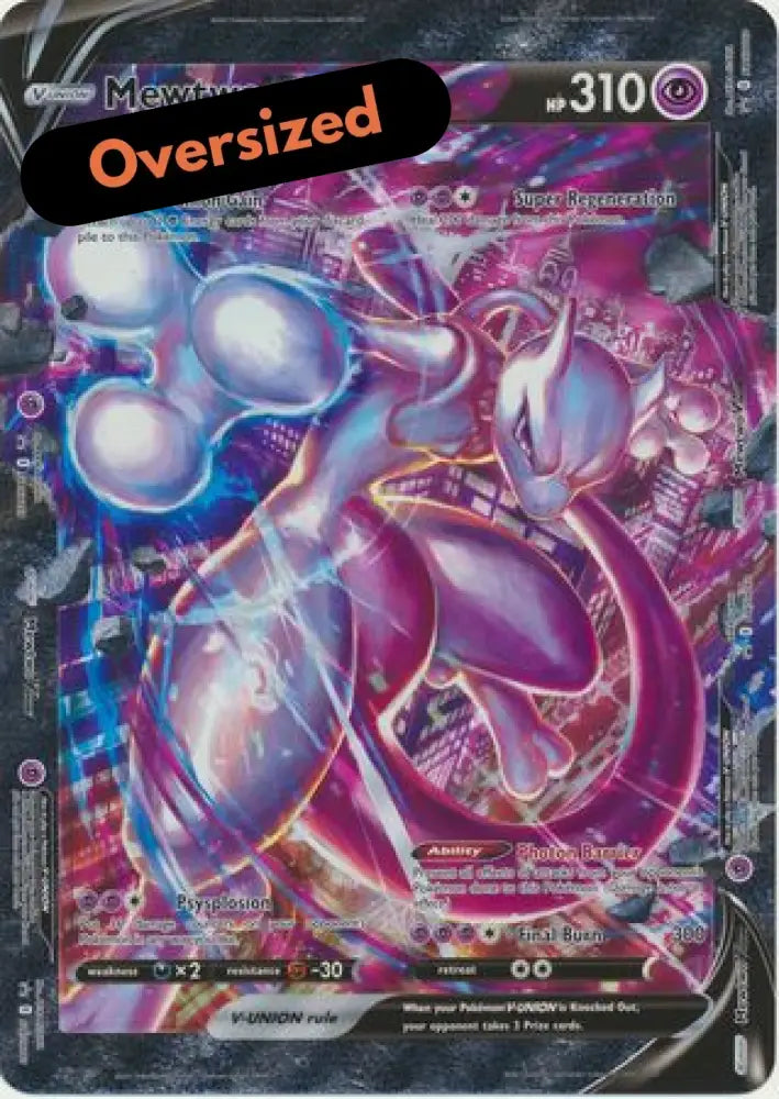 Mewtwo V-Union (Jumbo Card) [Sword & Shield: Black Star Promos] - Pokemon Single