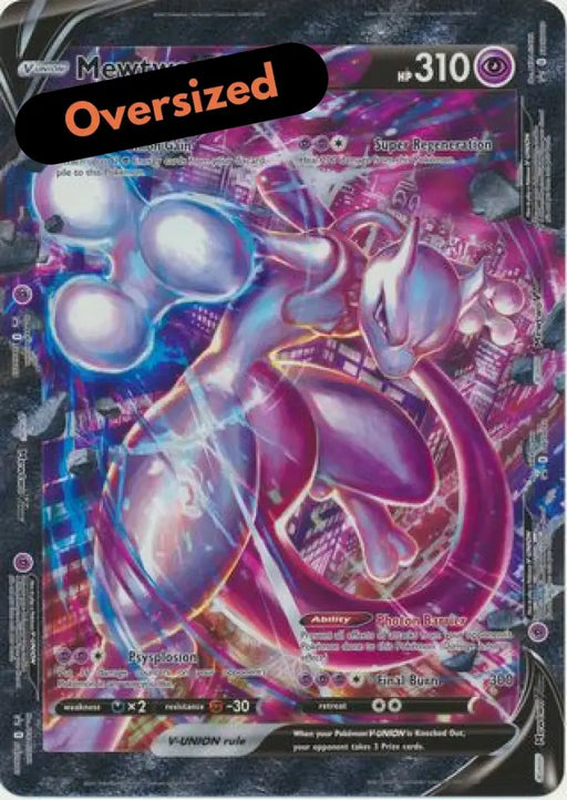 Mewtwo V-Union (Jumbo Card) [Sword & Shield: Black Star Promos] - Pokemon Single