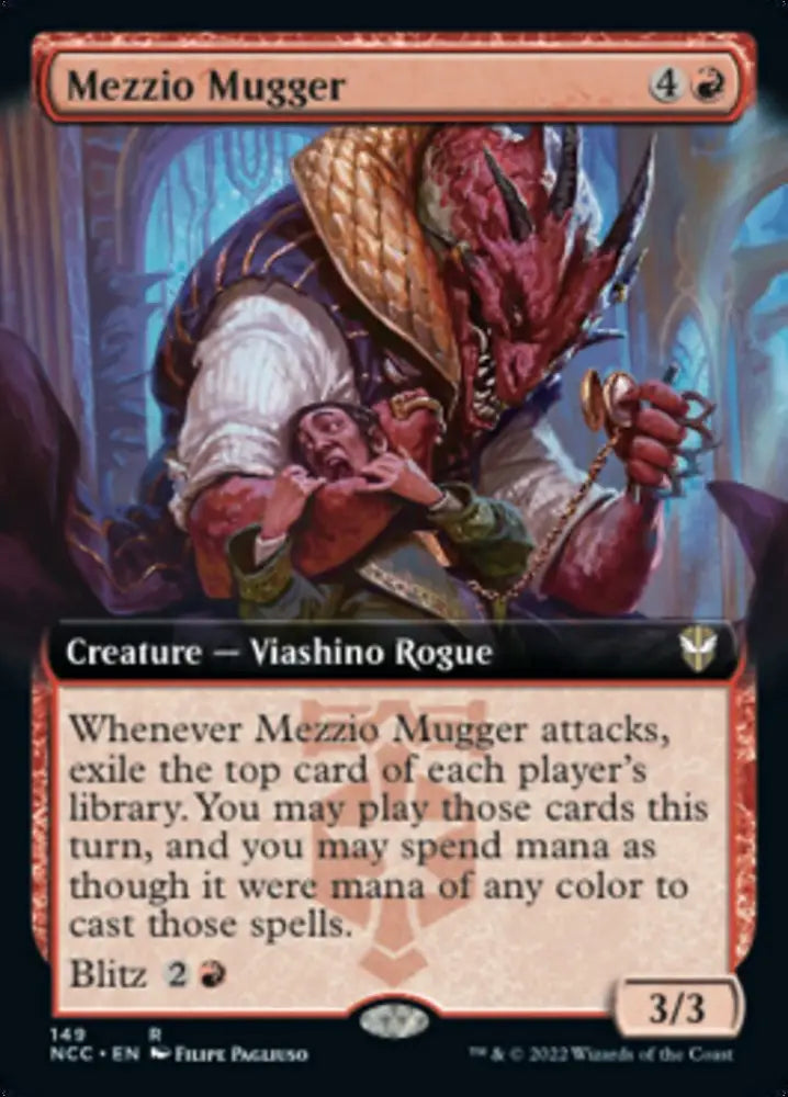 Mezzio Mugger (Extended Art) [Streets of New Capenna Commander] - MTG Single