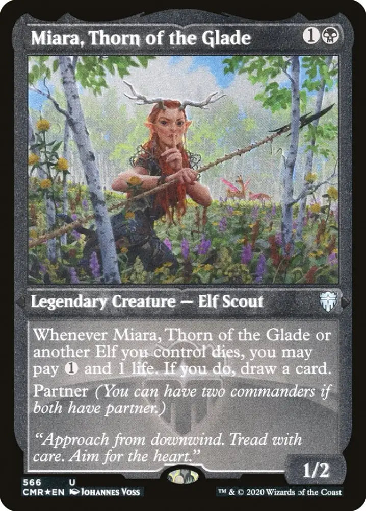 Miara Thorn of the Glade (Etched) [Commander Legends] - MTG Single