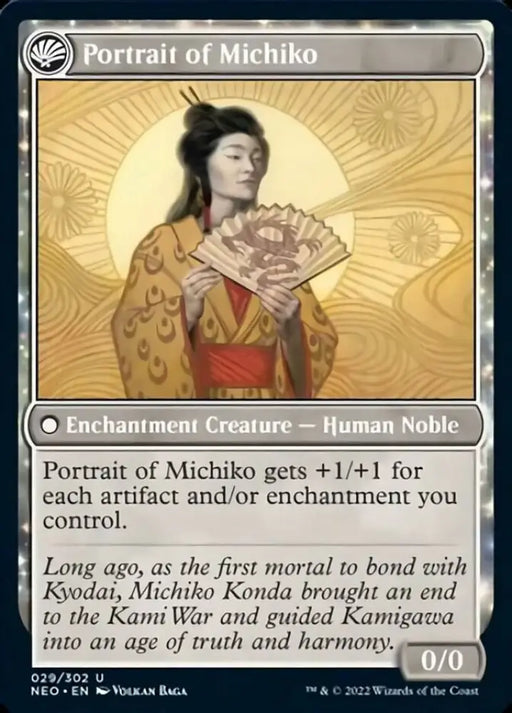 Michiko’s Reign of Truth // Portrait of Michiko [Kamigawa: Neon Dynasty] - MTG Single