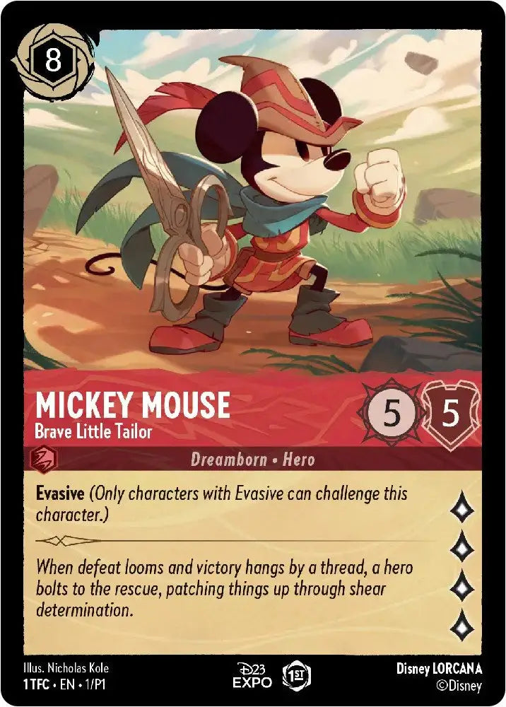 Mickey Mouse (1) [D23 Promos] - Lorcana Single