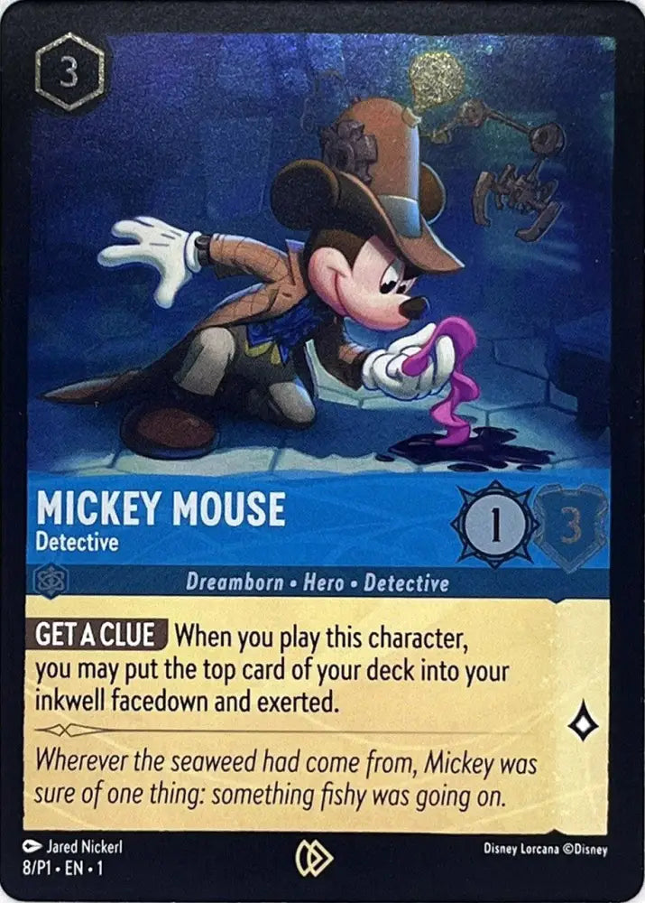 Mickey Mouse - Detective (8) [Promo Cards] - Lorcana Single