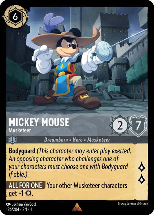 Mickey Mouse - Musketeer (186/204) [The First Chapter] - Lorcana Single