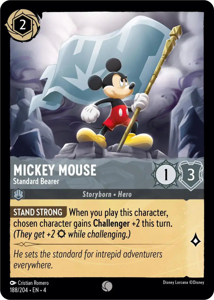 Mickey Mouse - Standard Bearer (188/204) [Ursula’s Return] - Lorcana Single