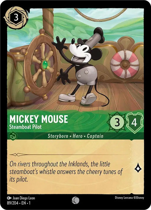 Mickey Mouse - Steamboat Pilot (89/204) [The First Chapter] - Lorcana Single