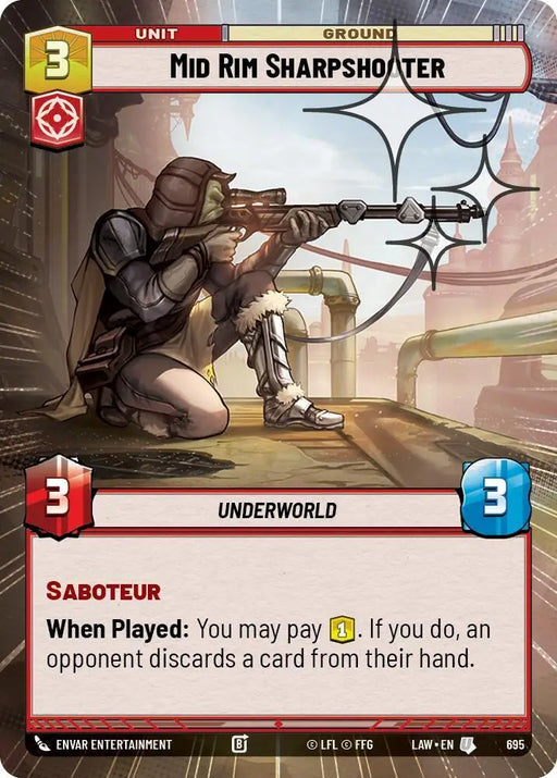 Mid Rim Sharpshooter (Hyperspace Foil) (695) [A Lawless Time]