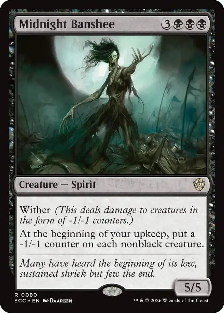 Midnight Banshee (80) [Lorwyn Eclipsed Commander]