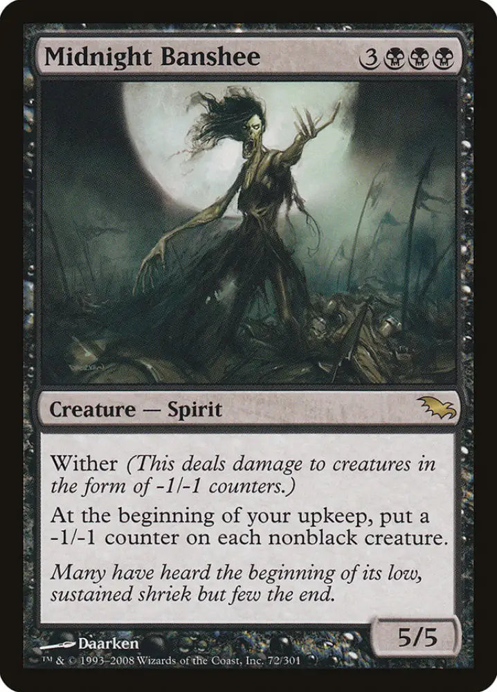 Midnight Banshee [Shadowmoor] - MTG Single