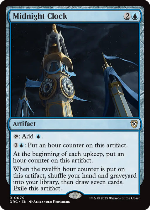 Midnight Clock [Aetherdrift Commander] - MTG Single