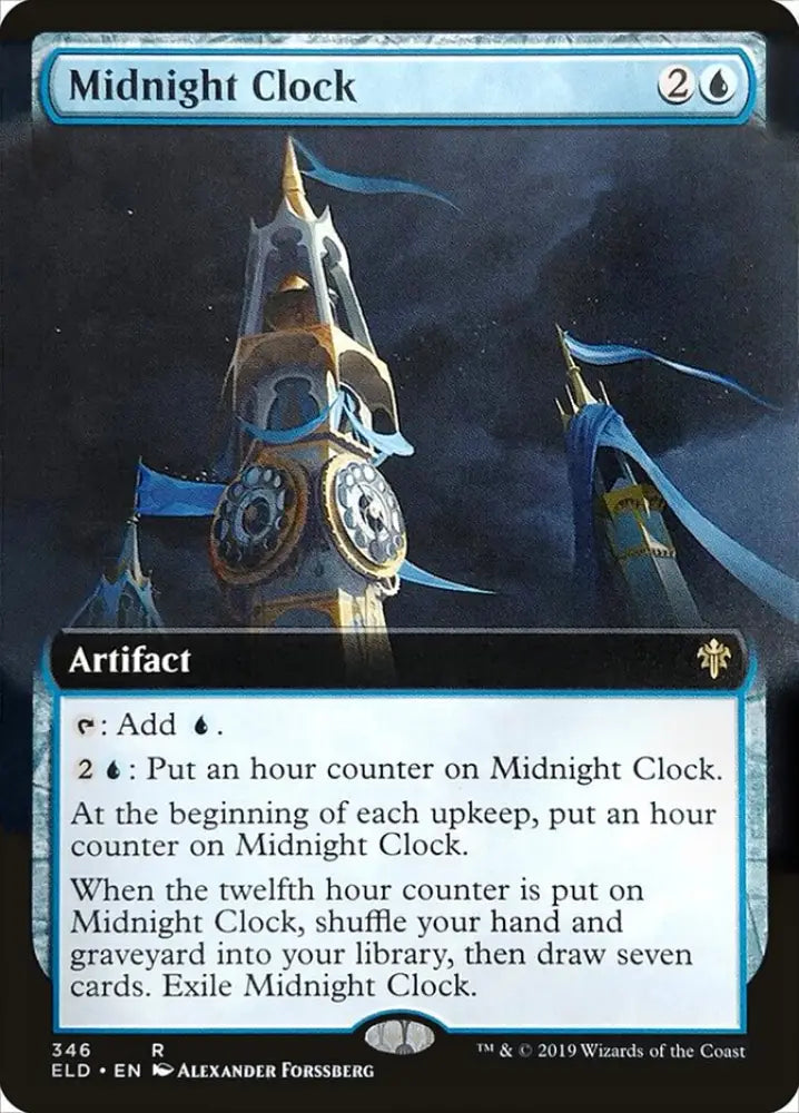 Midnight Clock (Extended Art) [Throne of Eldraine] - MTG Single