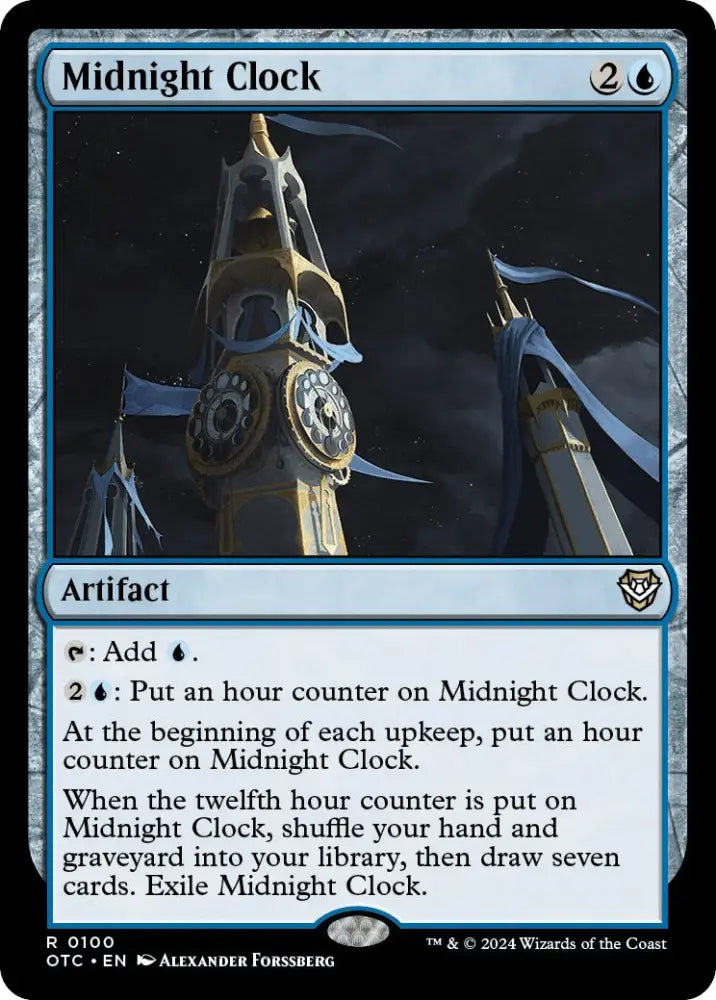 Midnight Clock [Outlaws of Thunder Junction Commander] - MTG Single