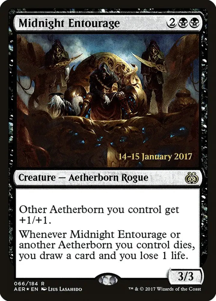 Midnight Entourage [Aether Revolt Prerelease Promos] - MTG Single