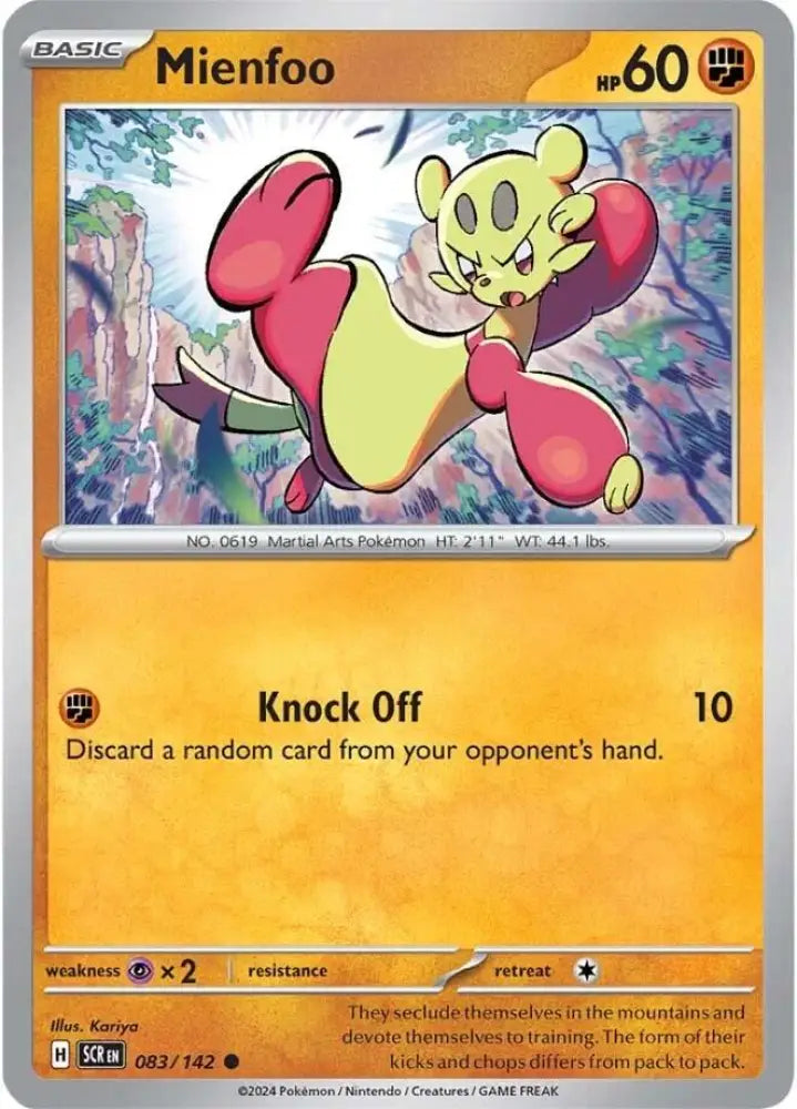 Mienfoo (083/142) [Scarlet & Violet: Stellar Crown] - Pokemon Single