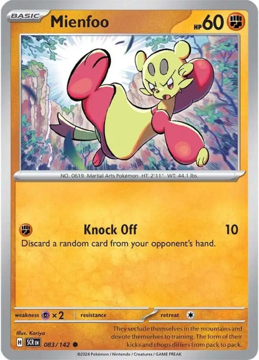 Mienfoo (083/142) [Scarlet & Violet: Stellar Crown] - Pokemon Single