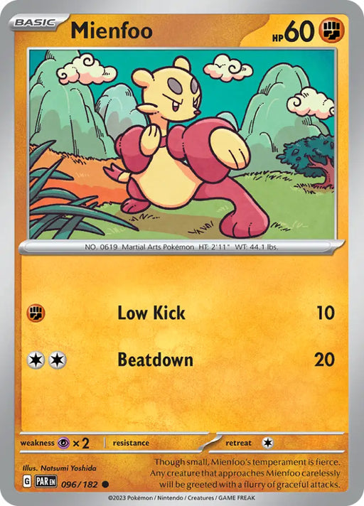 Mienfoo (096/182) [Scarlet & Violet: Paradox Rift] - Pokemon Single