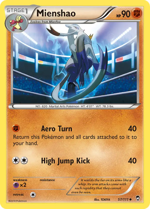 Mienshao (57/111) [XY: Furious Fists] - Pokemon Single