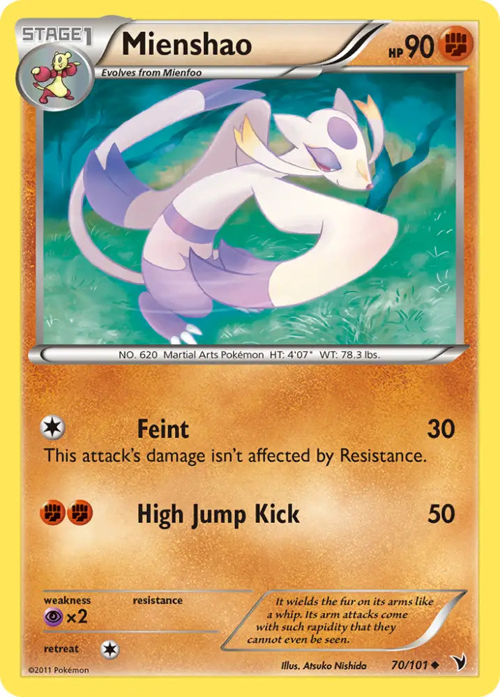 Mienshao (70/101) [Black & White: Noble Victories] - Pokemon Single