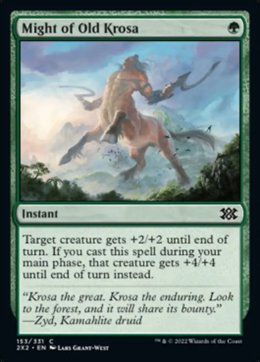Might of Old Krosa [Double Masters 2022] - MTG Single