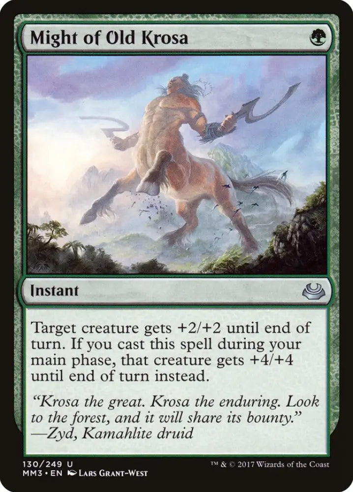 Might of Old Krosa [Modern Masters 2017] - MTG Single