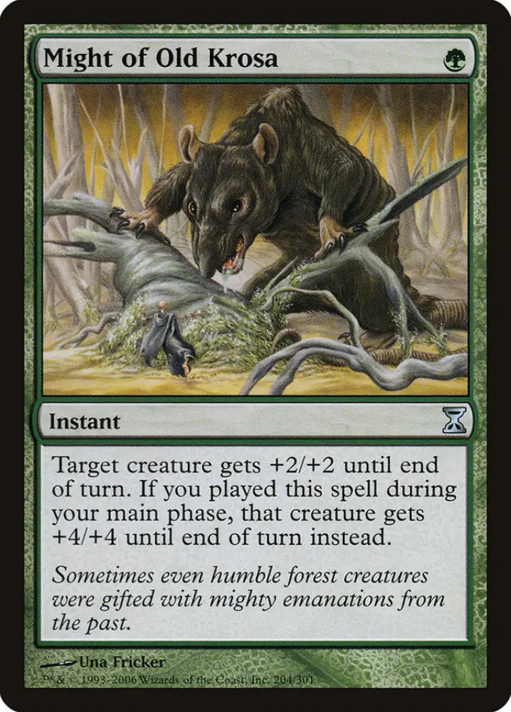 Might of Old Krosa [Time Spiral] - MTG Single