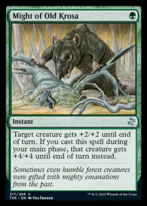 Might of Old Krosa [Time Spiral Remastered] - MTG Single
