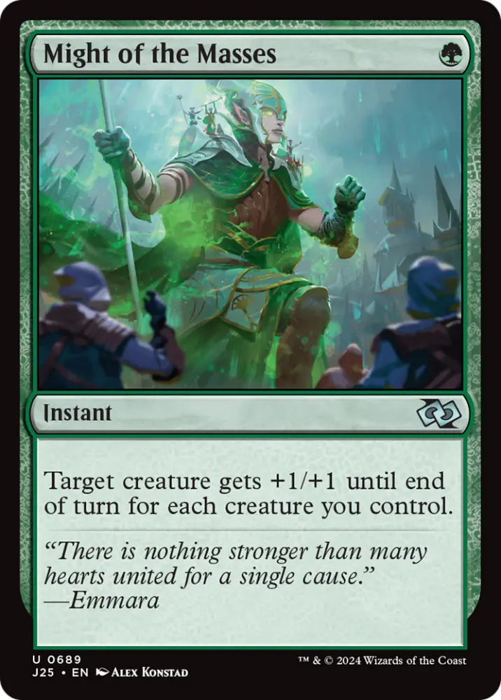 Might of the Masses [Foundations Jumpstart] - MTG Single