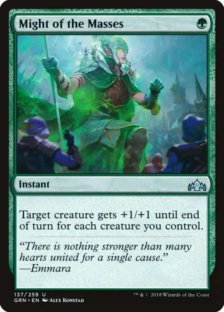 Might of the Masses [Guilds of Ravnica] - MTG Single