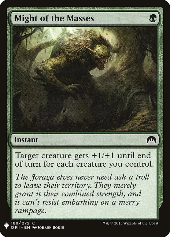Might of the Masses [Mystery Booster] - MTG Single