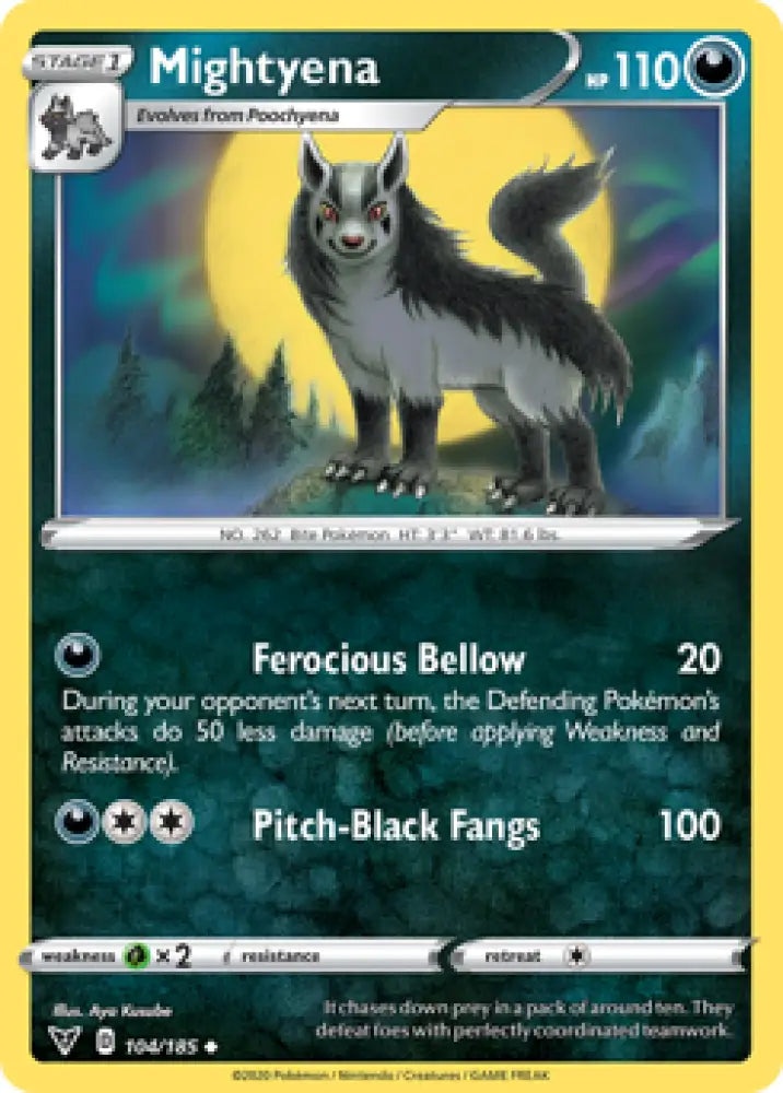 Mightyena (104/185) [Sword & Shield: Vivid Voltage] - Pokemon Single