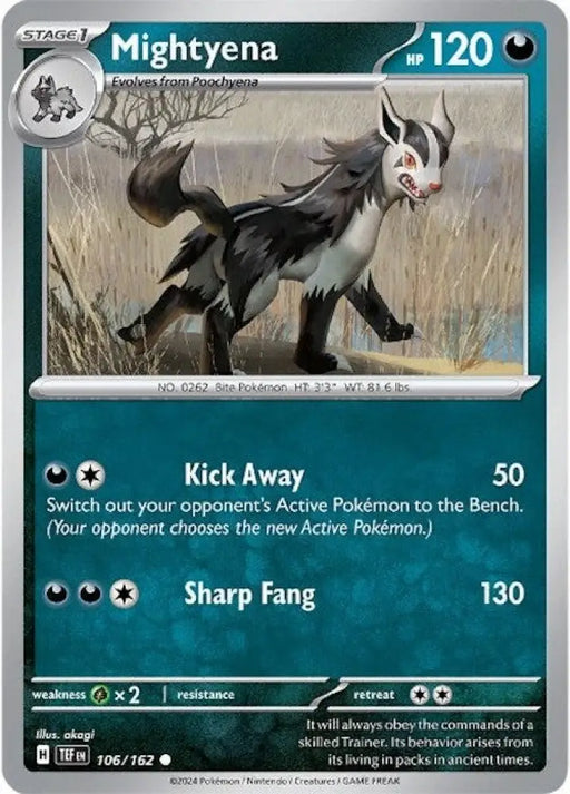 Mightyena (106/162) [Scarlet & Violet: Temporal Forces] - Pokemon Single
